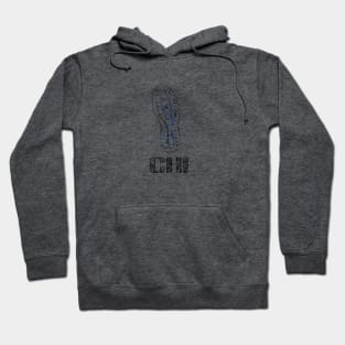 Chicago Runner Route City Beats Shoe Print | Chicago 26.2 Hoodie
